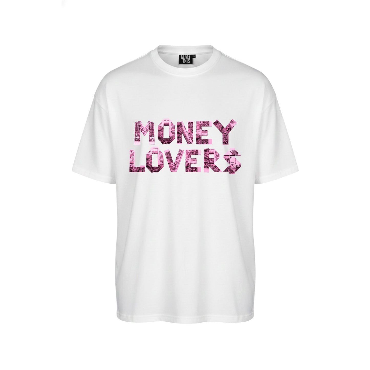 MONEY LOVERS T-SHIRT - BIAŁY