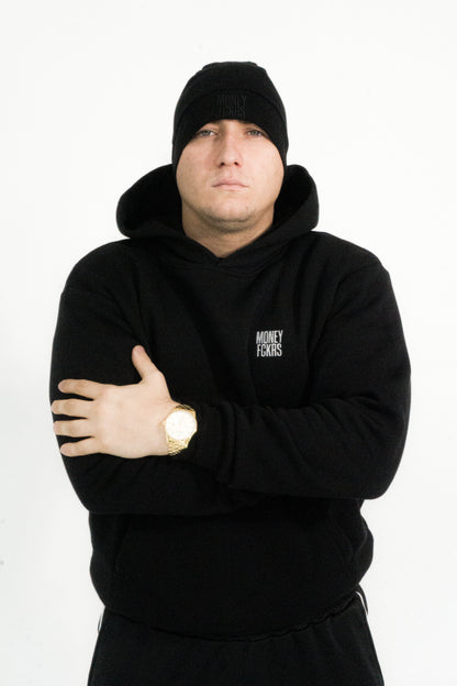 MONEYFCKRS HOODIE - CZARNE