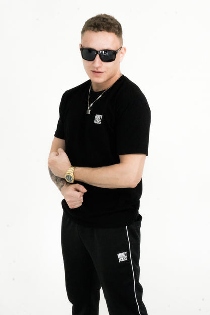 MONEYFCKRS T-SHIRT - CZARNY