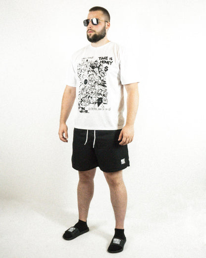 TIME IS MONEY T-SHIRT - BIAŁA