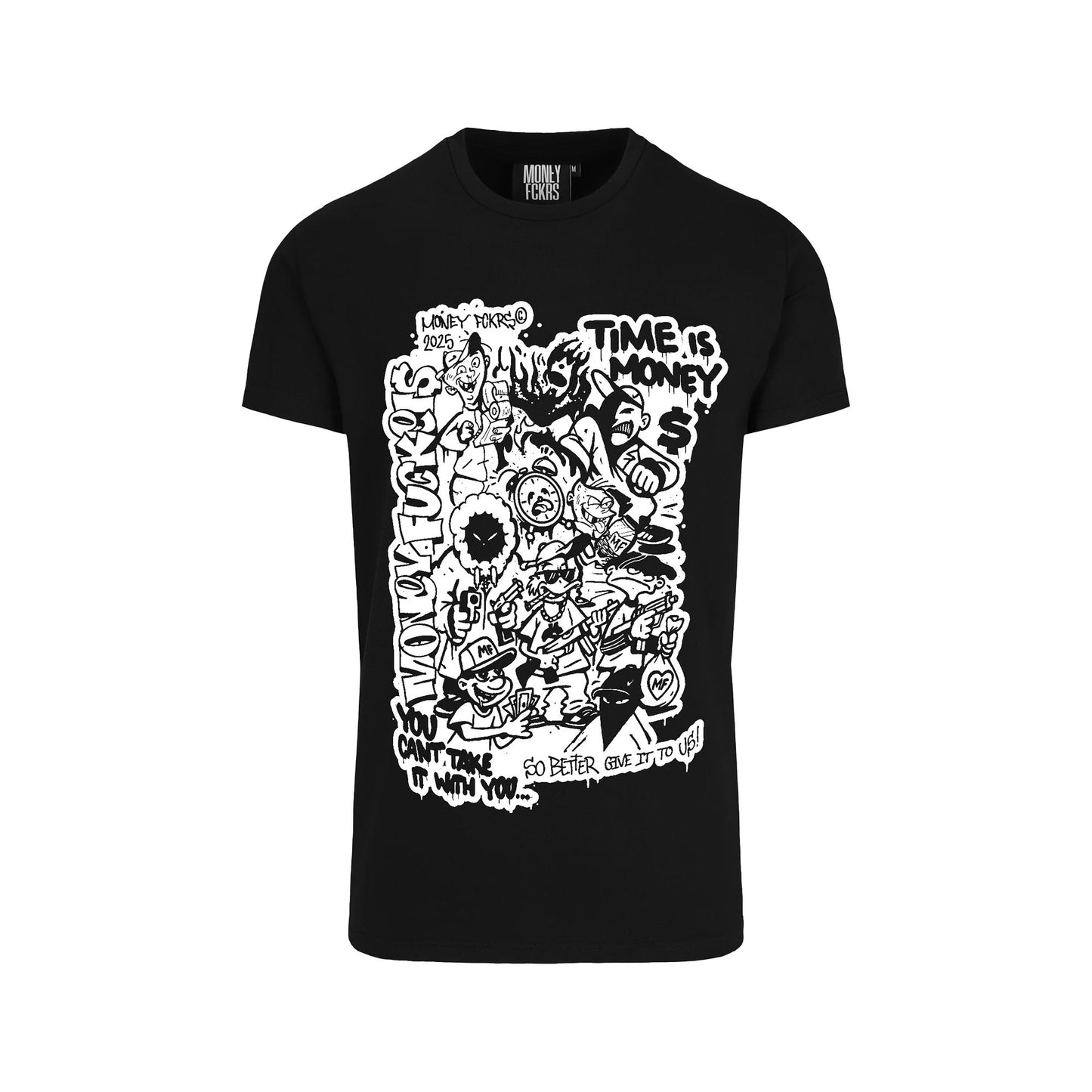 TIME IS MONEY T-SHIRT - CZARNA